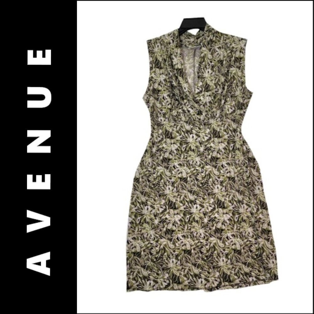 Avenue multicolor Dress Size 14 / 16 Women Sheath Sleeveless